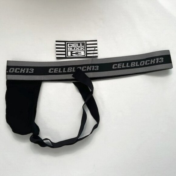 CellBlock 13  Rascal Rayon Blend Athletic Supporter - Black/Gray - Jockstrap - Picture 13 of 14
